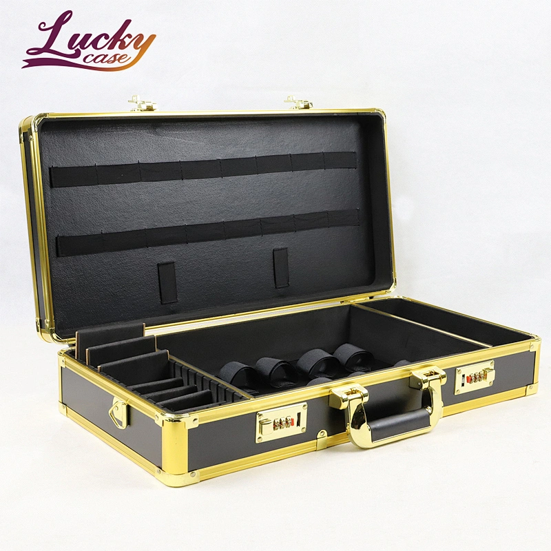 Combination Locks Barber Kit Storage Case For Clippers Combs Styling Tools