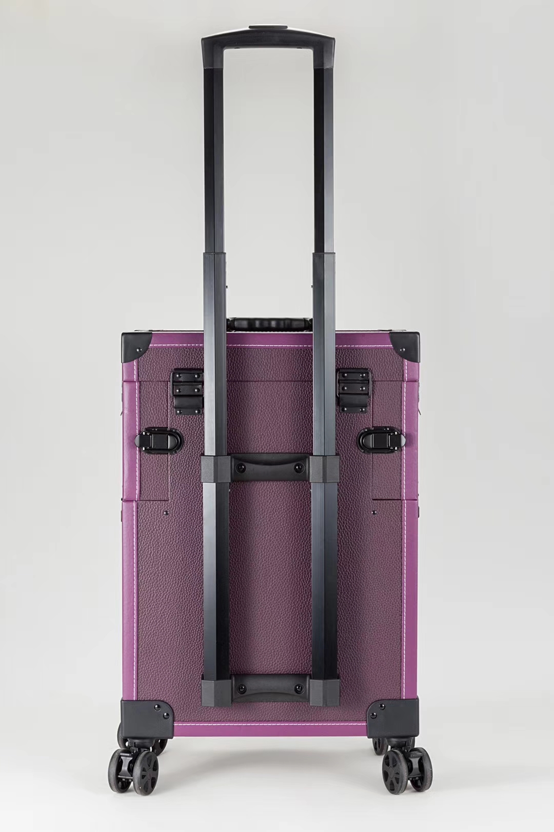 Rolling Makeup Case 4in1 Cosmetic Lockable Trolley Makeup Nail Artist Travel Train Case Organizer Box