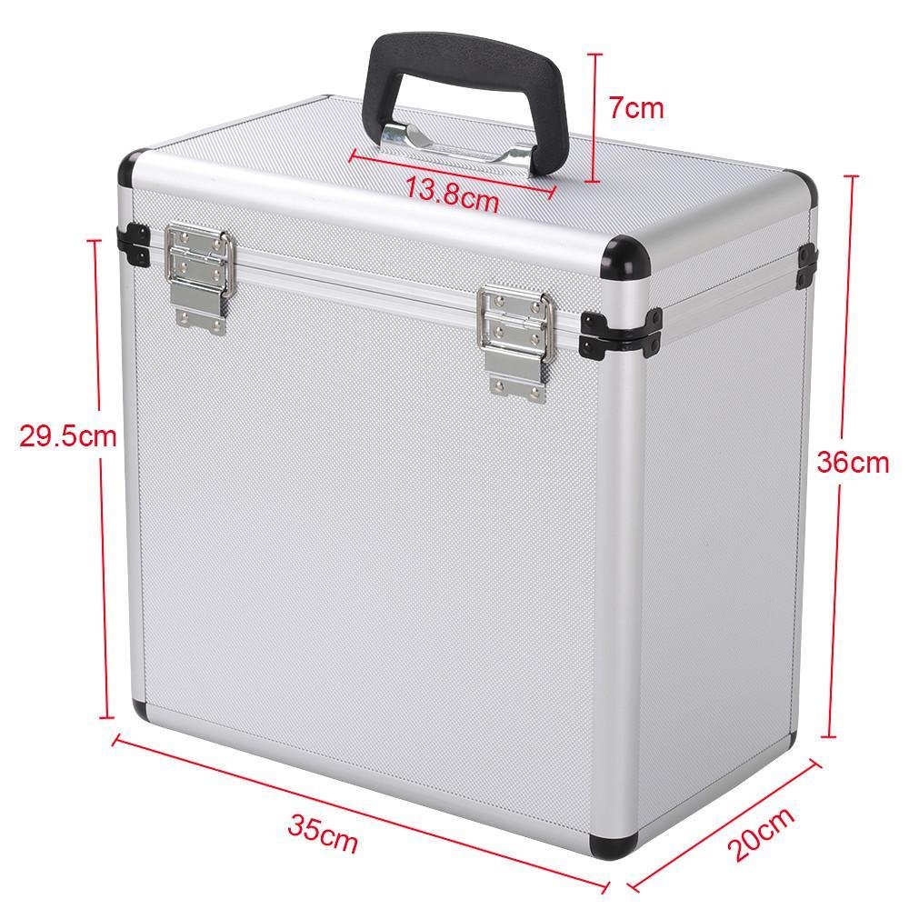Vinyl Record Storage Carrying Case for 30+ Records
