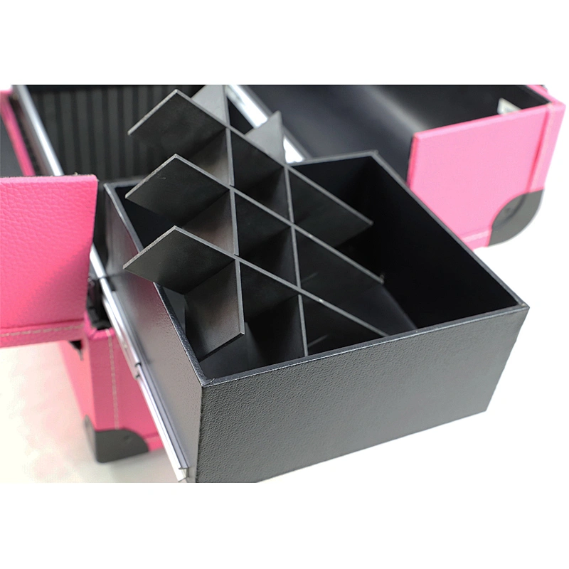 Storage Makeup Toiletry Nail Polish Leather Cosmetic Case