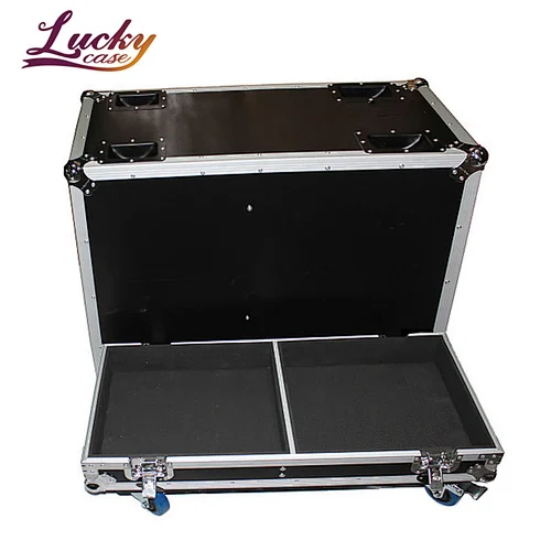 Heavy Duty Double Speaker Road Flight Case With Wheels