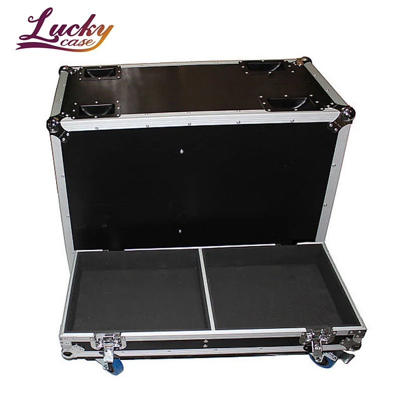 Heavy Duty Double Speaker Road Flight Case With Wheels