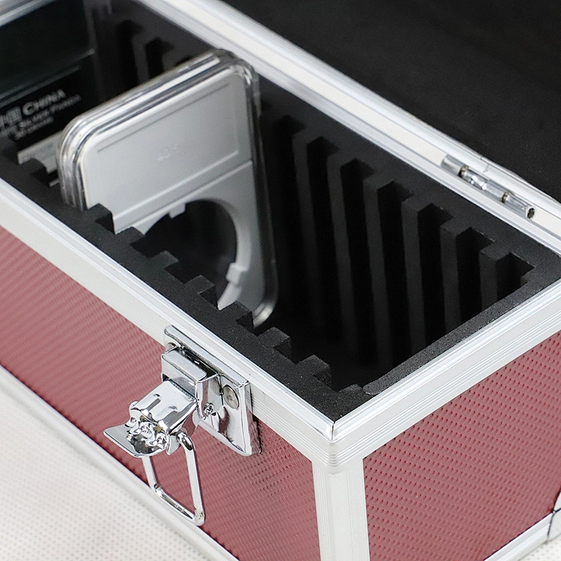 High Quality Red Aluminum Coin Case for 20 Slabs