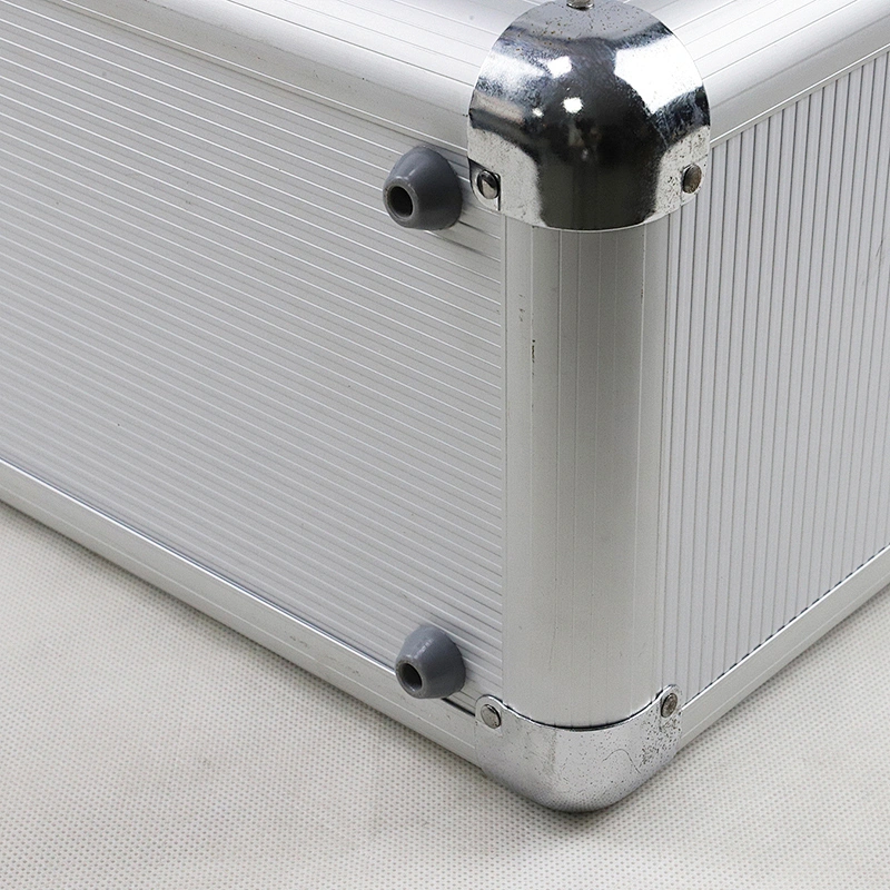 Lucky Case China Manufacturer Silver Vinyl Record Case Aluminum Silver