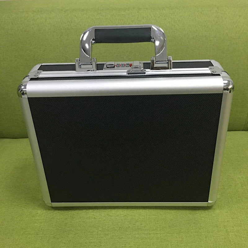11 Inch Single Pistol Case Black Aluminum Box