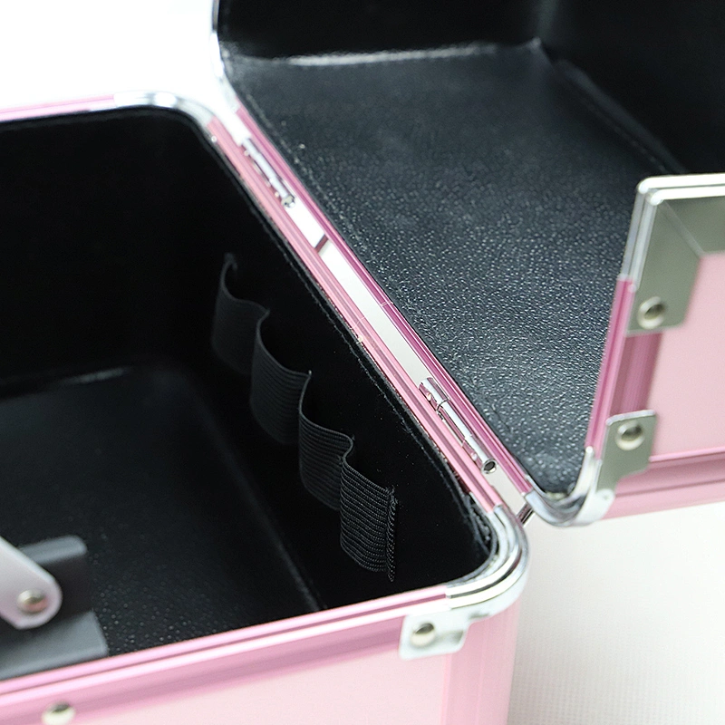 Custom Aluminum Makeup Case with 2 Trays (9.8 Inch)
