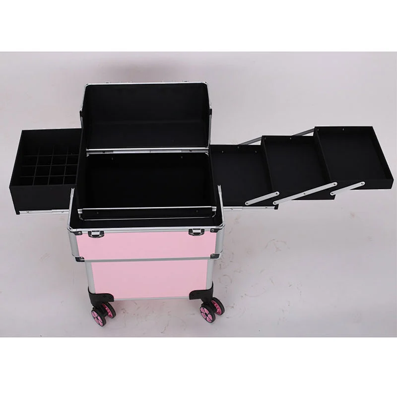 Large Capacity Beauty Trolley Case on Wheels