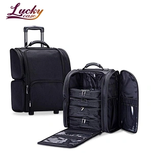 China Factory Waterproof Black Cosmetic Luggage Bag for Sale