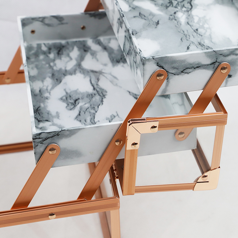 marble make up storage case