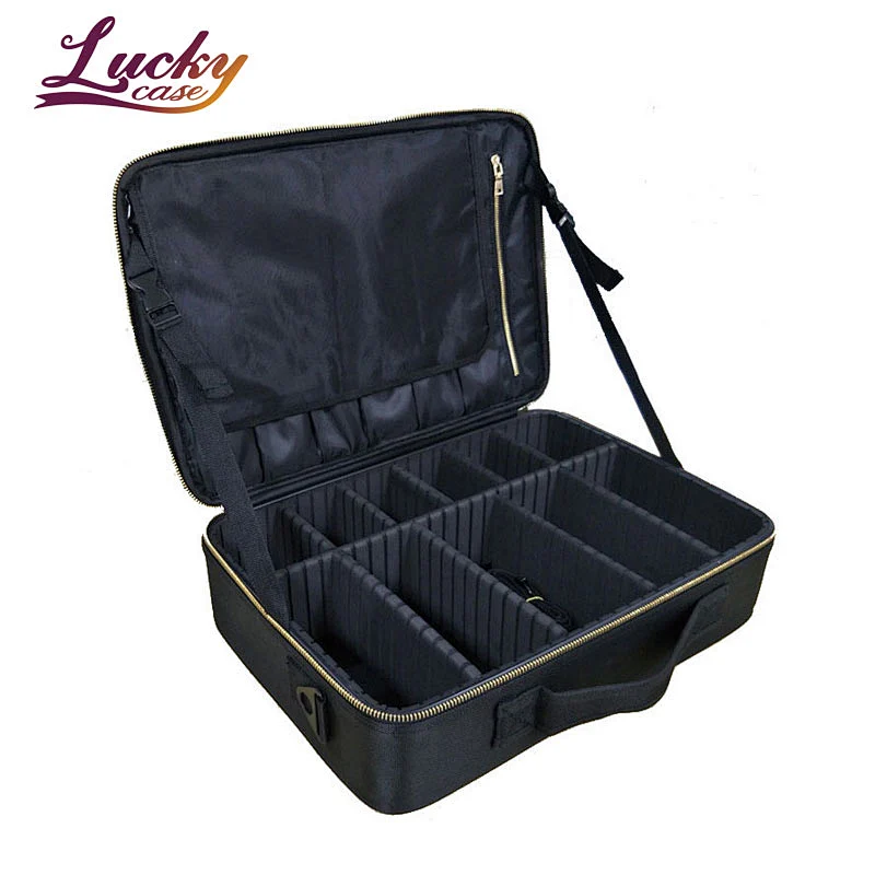 Factory Custom Portable Oxford Fabric Beauty Case Make Up
