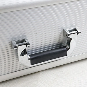Lucky Case China Manufacturer Silver Vinyl Record Case Aluminum Silver