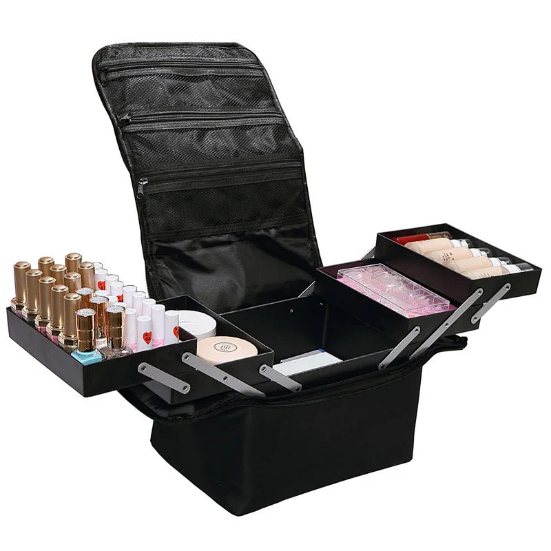 Support Customized Nylon Makeup Vanity Bag for Sale