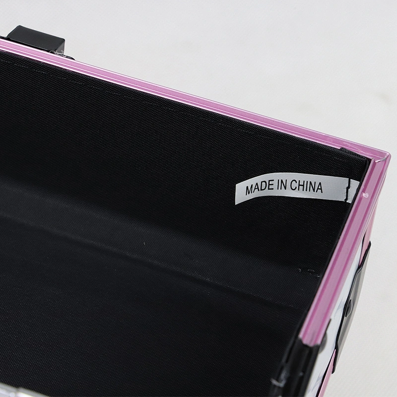 Fashion Water Cube Suitcase Makeup Case with Mirror