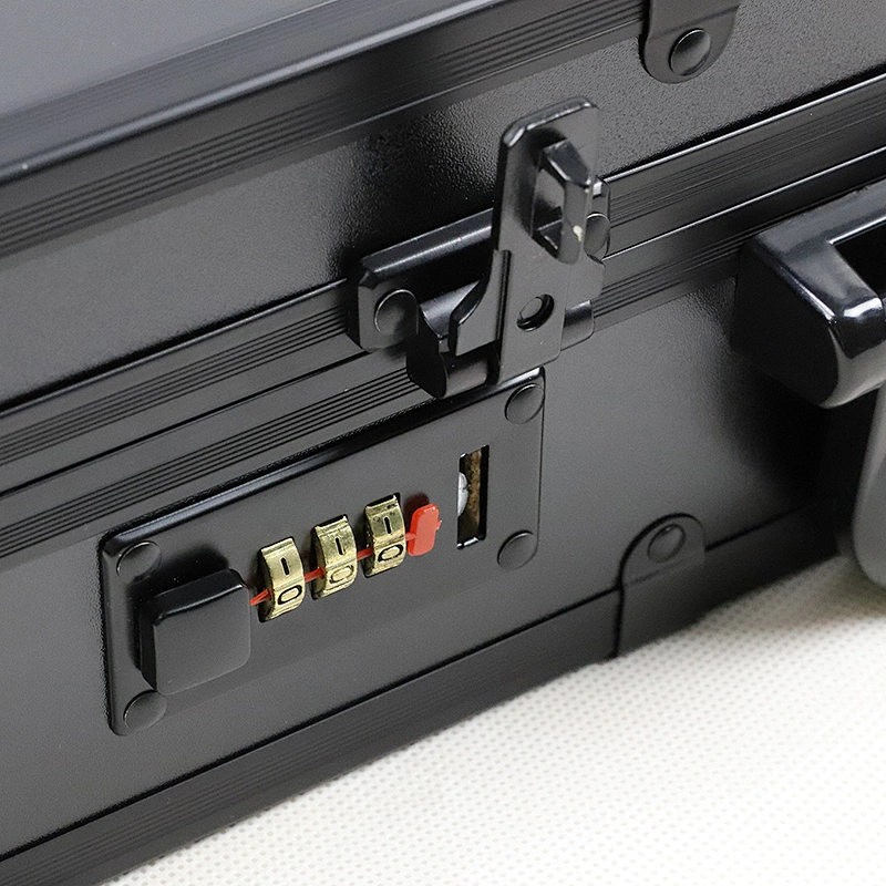 New Black Barber Tool Case Aluminum Alloy