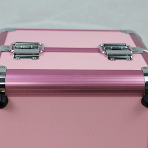 Custom Aluminum Makeup Case with 2 Trays (9.8 Inch)