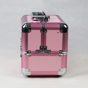 Custom Aluminum Makeup Case with 2 Trays (9.8 Inch)