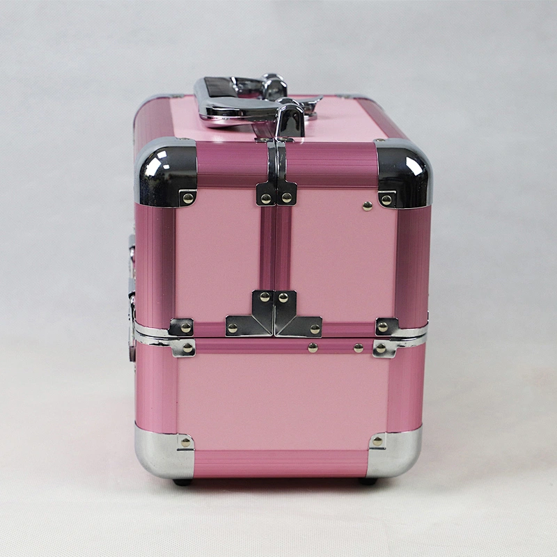 Custom Aluminum Makeup Case with 2 Trays (9.8 Inch)
