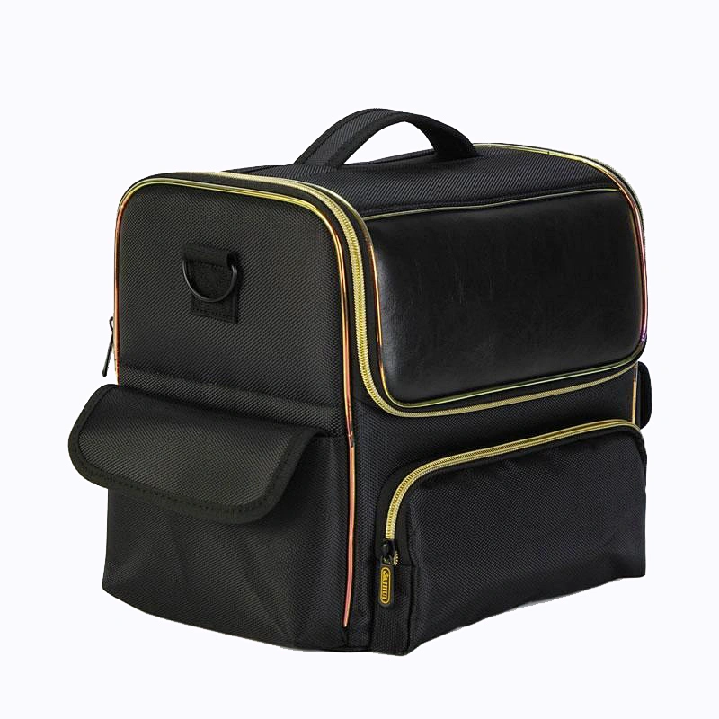 China Factory Custom Portable Makeup Cases Bags with Zipper for Makeup Nail Polish