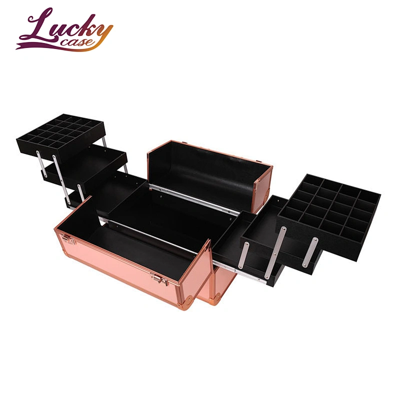 Professional Aluminum Cosmetic Case for Manicurists and Beauty Salons