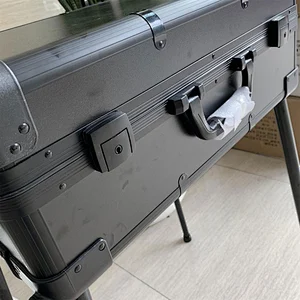 Luxury 3 Adjustable Light Colors Rolling Cosmetic Case with Mirror