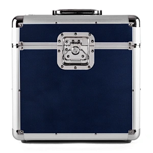 Vinyl Record Collection Case for 50pcs Albums Black Portable Aluminum cube alloy tool box vinyl record cd storage case