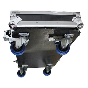 Heavy Duty Double Speaker Road Flight Case With Wheels