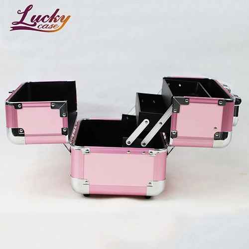 Custom Aluminum Makeup Case with 2 Trays (9.8 Inch)
