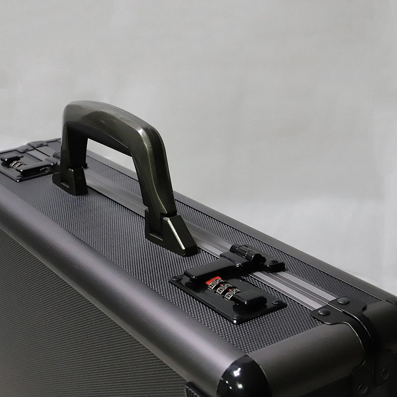 Custom Men Briefcase Attache Case Aluminum with Combination Locks