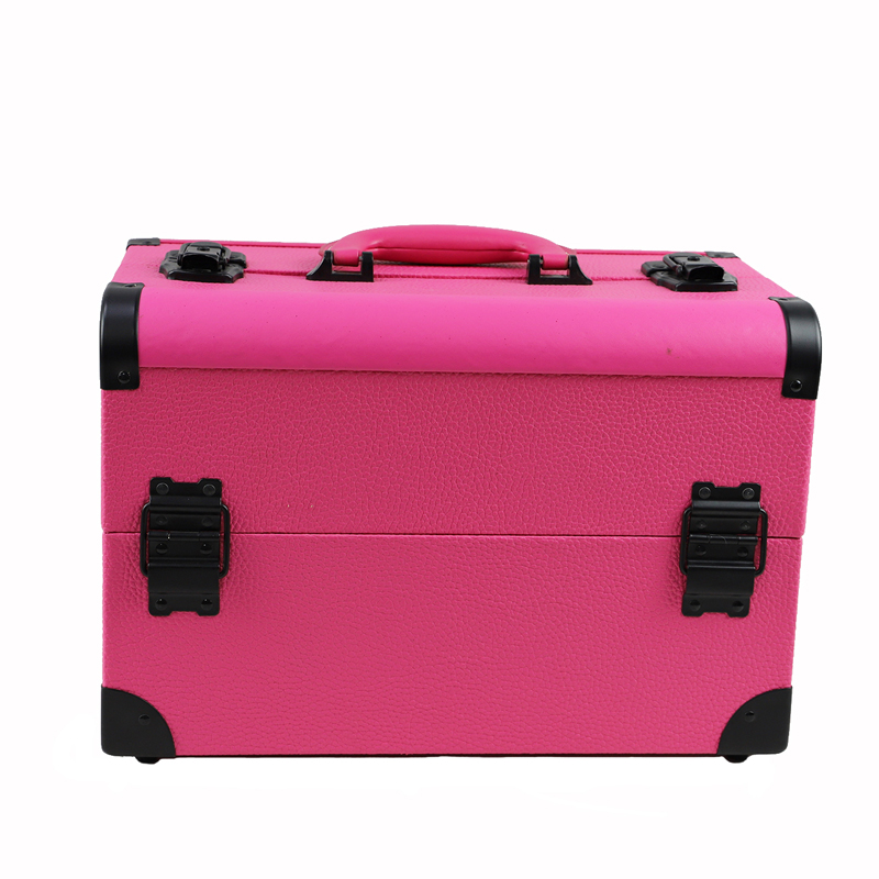 rose red pu makeup case