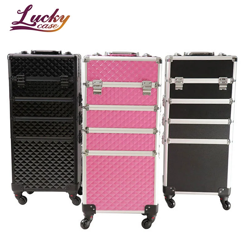 Welcome OEM ODM 4 in 1 Makeup Case on Wheels
