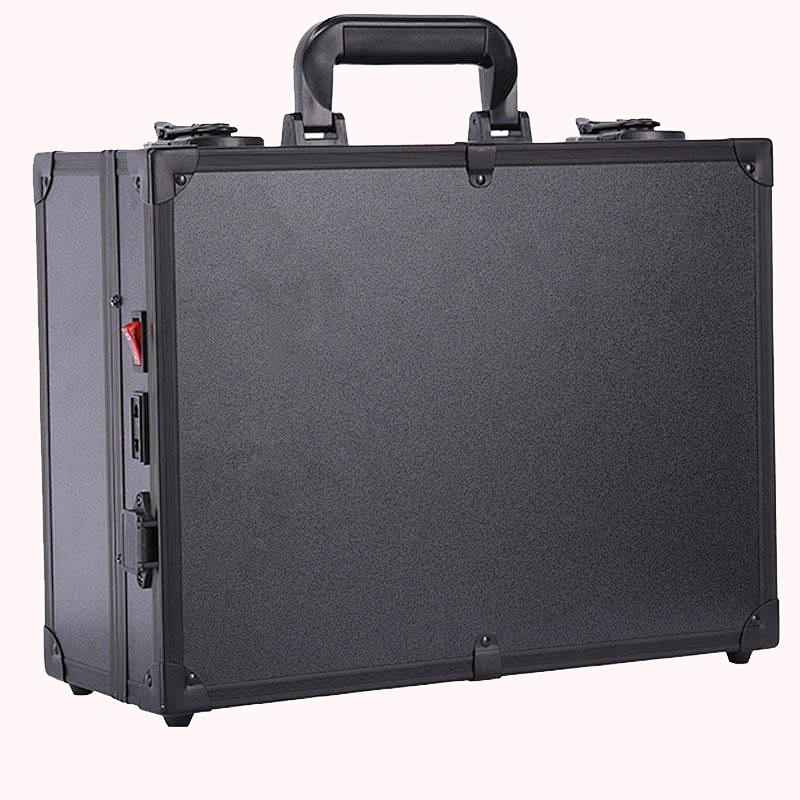 Portable Makeup Organizer Case with Lighted Mirror