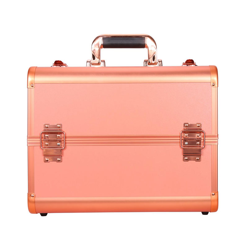 beauty case rose gold color