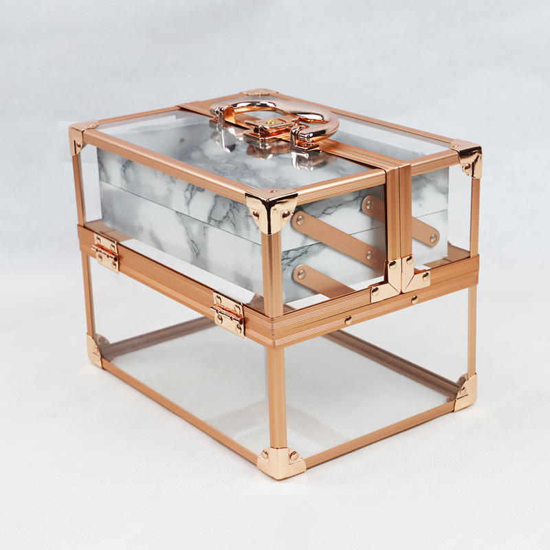 makeup case with trays