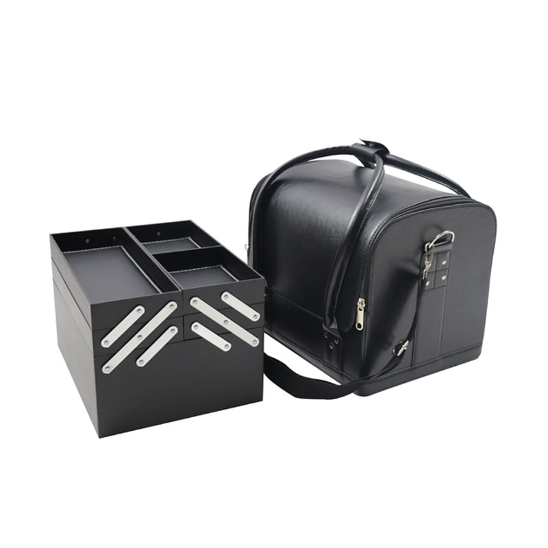 makeup case with trays