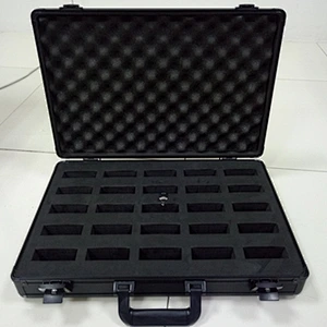 Aluminum Watch Briefcase Black Case Watch Case for 25 Watches