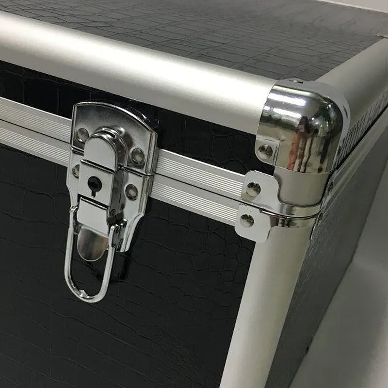 Professional Accordion Case Pick & Pluck Foam Utility Locking Case Aluminum Accordion Box