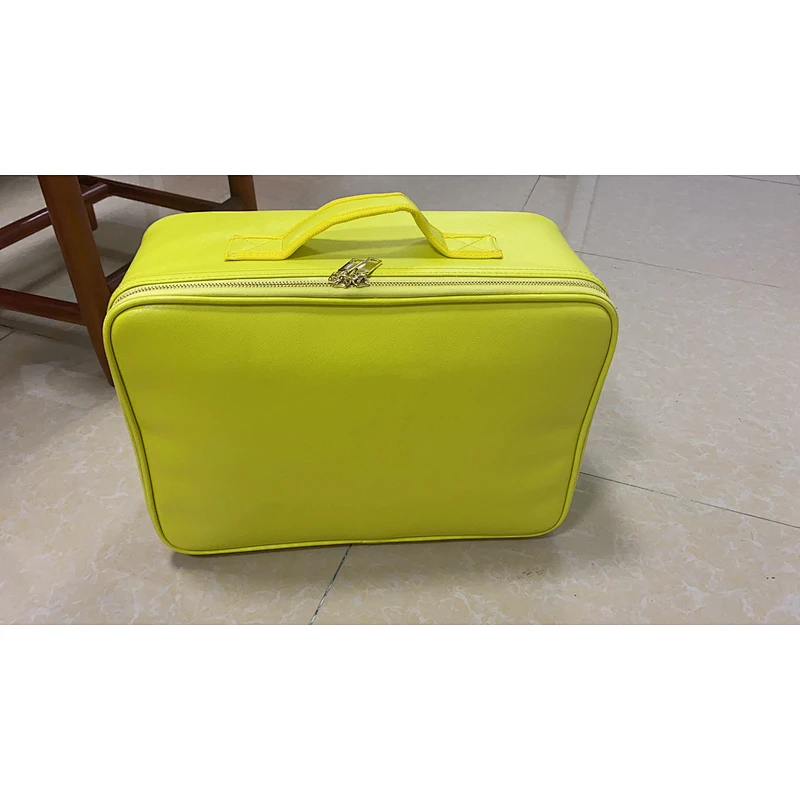 Custom Cosmetic Bag Makeup Brush Slots EVA Dividers Makeup Artist Bag Cosmetic Cases Professional Makeup with Shoulder Strap