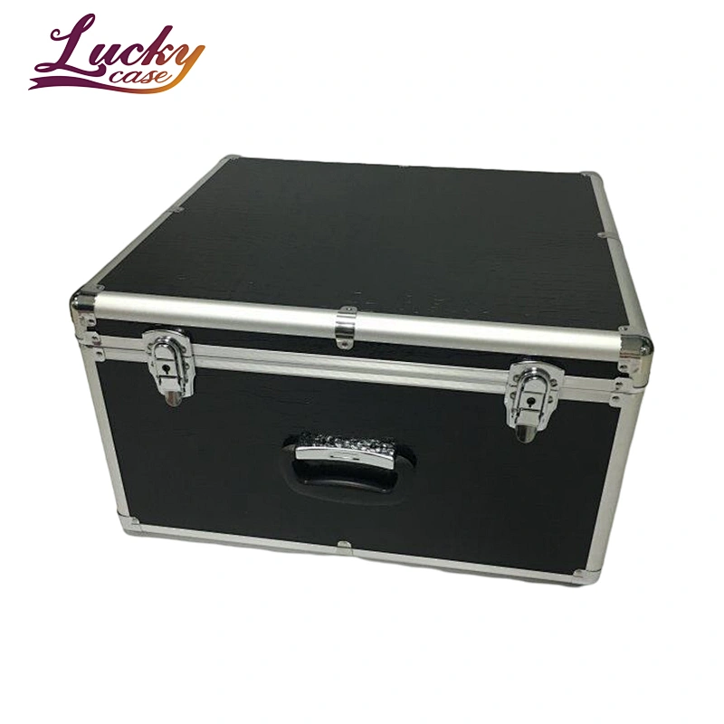 Professional Accordion Case Pick & Pluck Foam Utility Locking Case Aluminum Accordion Box