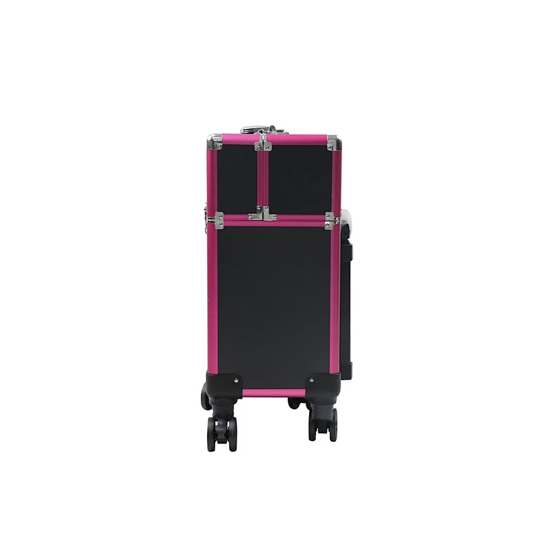 Luxury Easy Carry Portable Cosmetic Make up Case Bag Multi-functional Makeup Trolley Case Nail Station Cosmetic Rolling Box