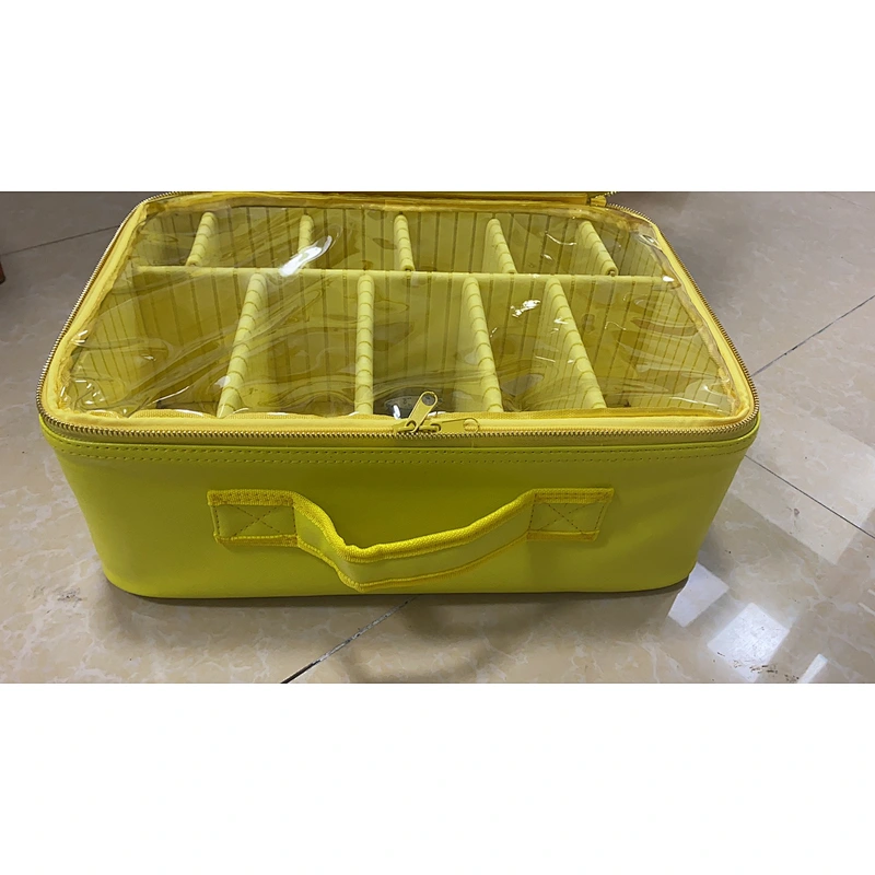 Custom Cosmetic Bag Makeup Brush Slots EVA Dividers Makeup Artist Bag Cosmetic Cases Professional Makeup with Shoulder Strap