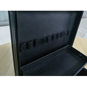 Luxury Hard Box Case Makeup Custom Beauty Black Cosmetic Cases Makeup Brush Travel Bag with Tray