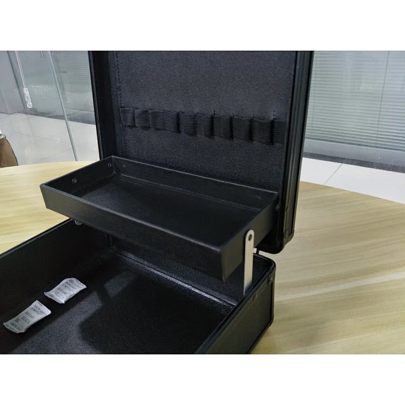 Luxury Hard Box Case Makeup Custom Beauty Black Cosmetic Cases Makeup Brush Travel Bag with Tray