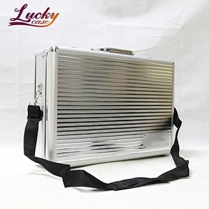 Aluminum Tool Case Portable Carrying Laptop Case Briefcase Silver