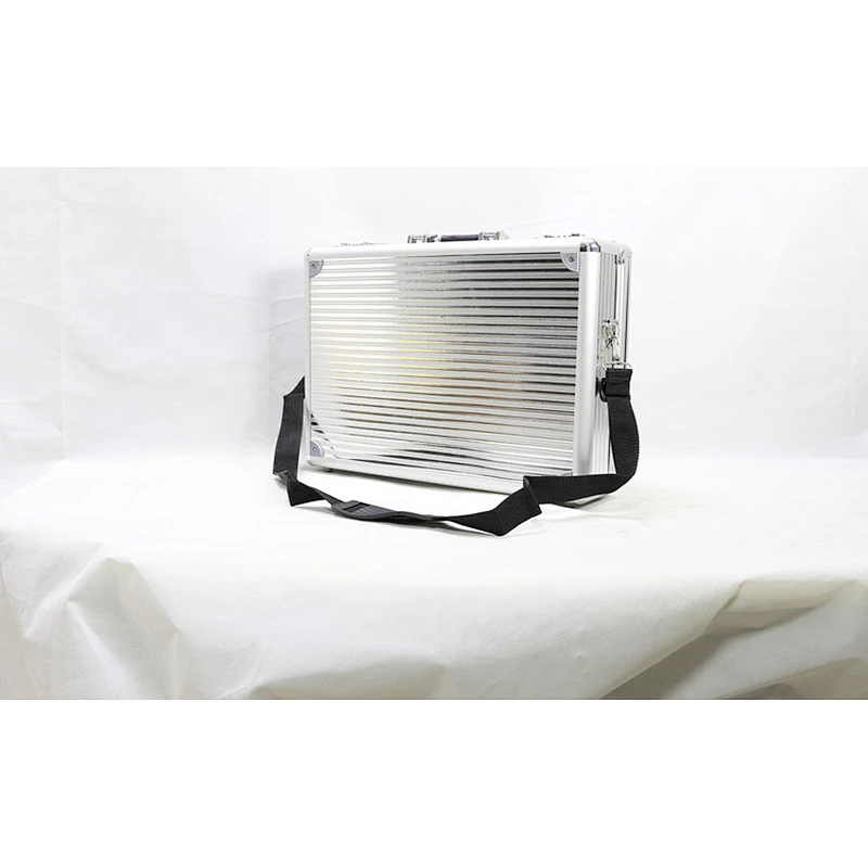 Aluminum Tool Case Portable Carrying Laptop Case Briefcase Silver