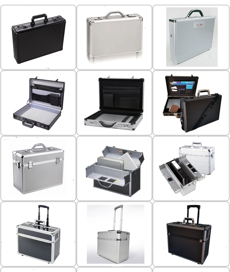 Practical Sturdy Wine Storage Cases Glass Set Aluminum Cases with Custom Foam Custom Type Organizer Box