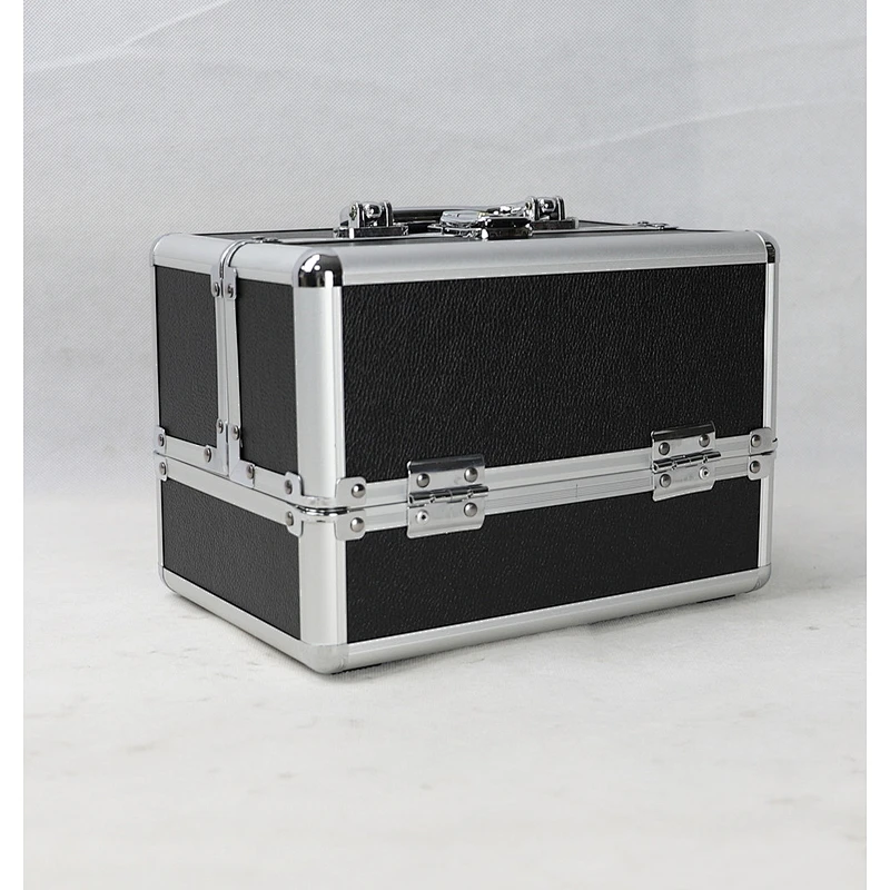 Makeup Box Train Case Large Storage Capacity Portable Travel Cosmetic Organizer With Compartments Lockable High Quality