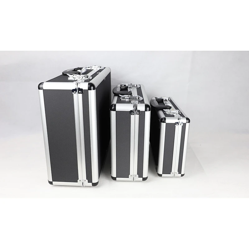 3 in 1 Set Aluminium Tool Case Large Medium Small Aluminium Tool Case  Useful Big Capacity Aluminum Carrying Empty Case Kit