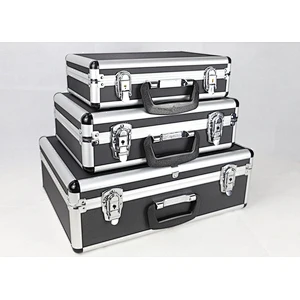 3 in 1 Set Aluminium Tool Case Large Medium Small Aluminium Tool Case  Useful Big Capacity Aluminum Carrying Empty Case Kit