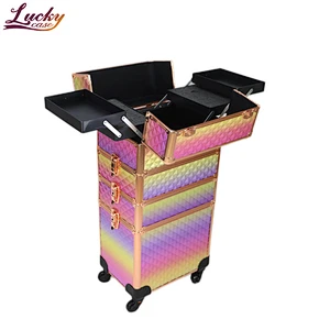 Colorful Makeup Trolley Case