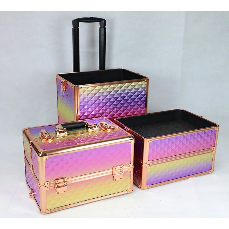 Colorful Makeup Trolley Case